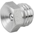 Kipp Funnel-Type Grease Nipple Straight D=M08X1, Form:A Stainless Steel, Hexagon K1134.2108100